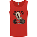 PR or ER Gym Bodybuilding Training Mens Vest Tank Top Red