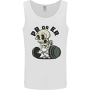 PR or ER Gym Bodybuilding Training Mens Vest Tank Top White