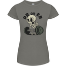 PR or ER Gym Bodybuilding Training Womens Petite Cut T-Shirt Charcoal