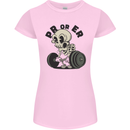 PR or ER Gym Bodybuilding Training Womens Petite Cut T-Shirt Light Pink
