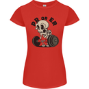 PR or ER Gym Bodybuilding Training Womens Petite Cut T-Shirt Red