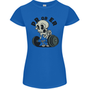 PR or ER Gym Bodybuilding Training Womens Petite Cut T-Shirt Royal Blue