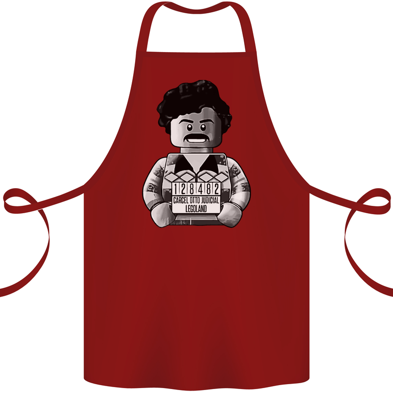Pablo Escobar Cotton Apron 100% Organic Maroon