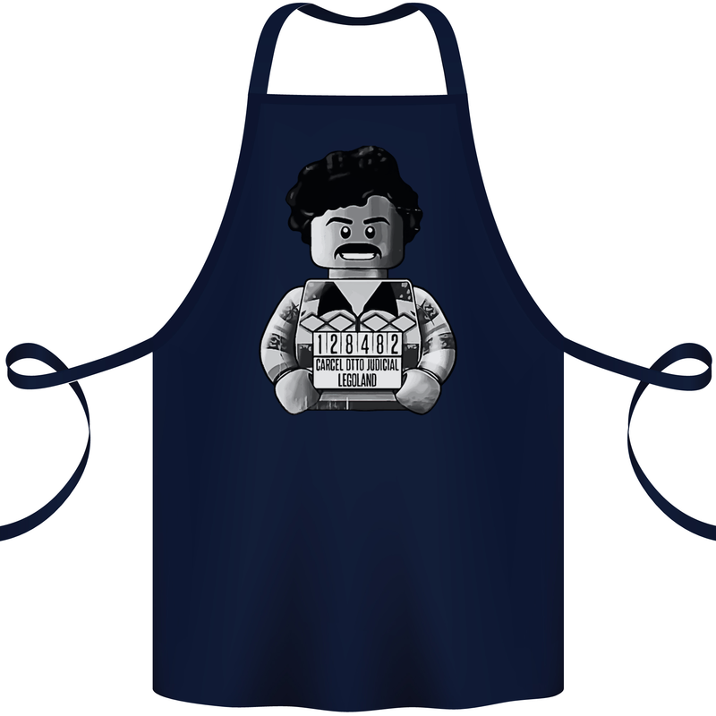 Pablo Escobar Cotton Apron 100% Organic Navy Blue