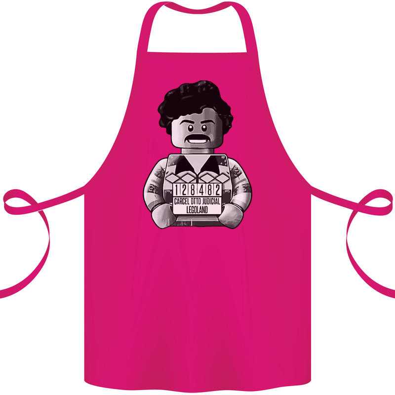 Pablo Escobar Cotton Apron 100% Organic Pink