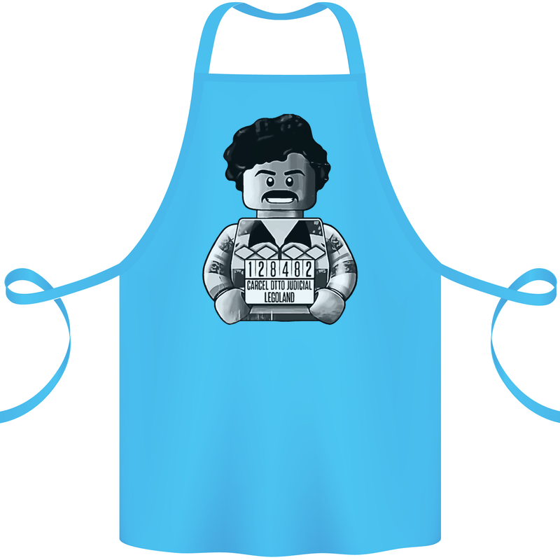 Pablo Escobar Cotton Apron 100% Organic Turquoise