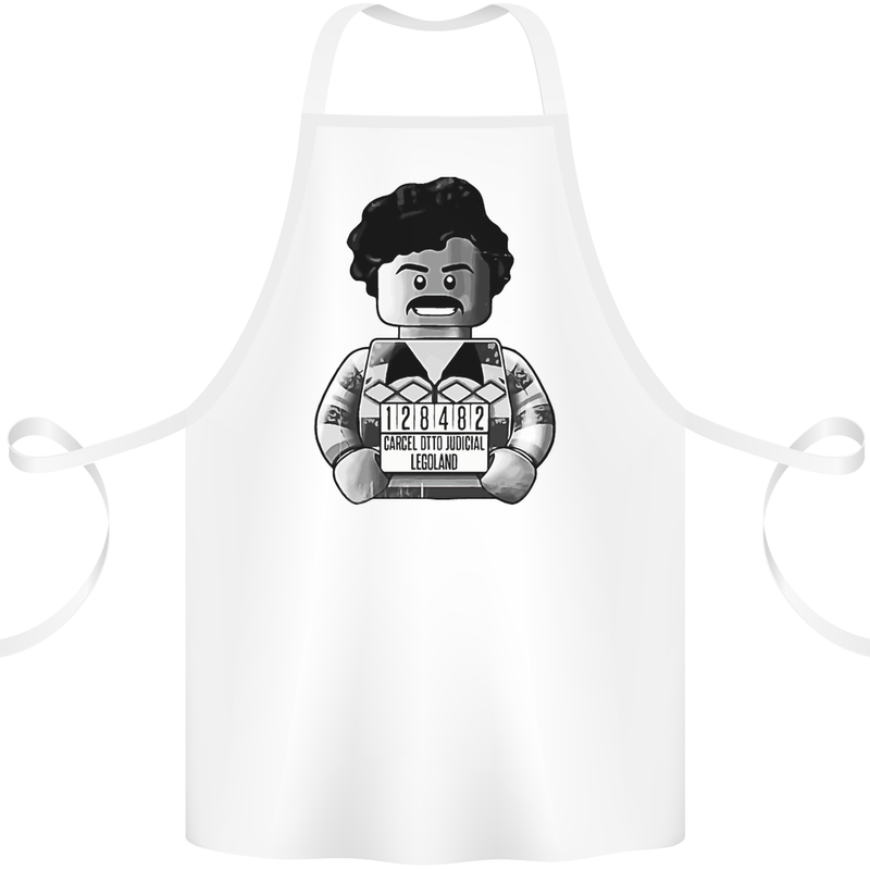 Pablo Escobar Cotton Apron 100% Organic White