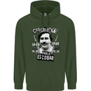 Pablo Escobar Crime Pays Childrens Kids Hoodie Forest Green