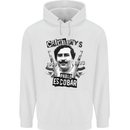 Pablo Escobar Crime Pays Childrens Kids Hoodie White