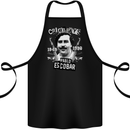 Pablo Escobar Crime Pays Cotton Apron 100% Organic Black