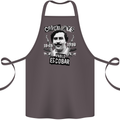 Pablo Escobar Crime Pays Cotton Apron 100% Organic Dark Grey