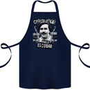 Pablo Escobar Crime Pays Cotton Apron 100% Organic Navy Blue