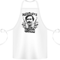 Pablo Escobar Crime Pays Cotton Apron 100% Organic White