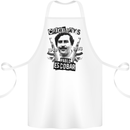 Pablo Escobar Crime Pays Cotton Apron 100% Organic White