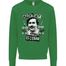 Pablo Escobar Crime Pays Kids Sweatshirt Jumper Irish Green