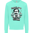 Pablo Escobar Crime Pays Kids Sweatshirt Jumper Peppermint