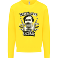 Pablo Escobar Crime Pays Kids Sweatshirt Jumper Yellow
