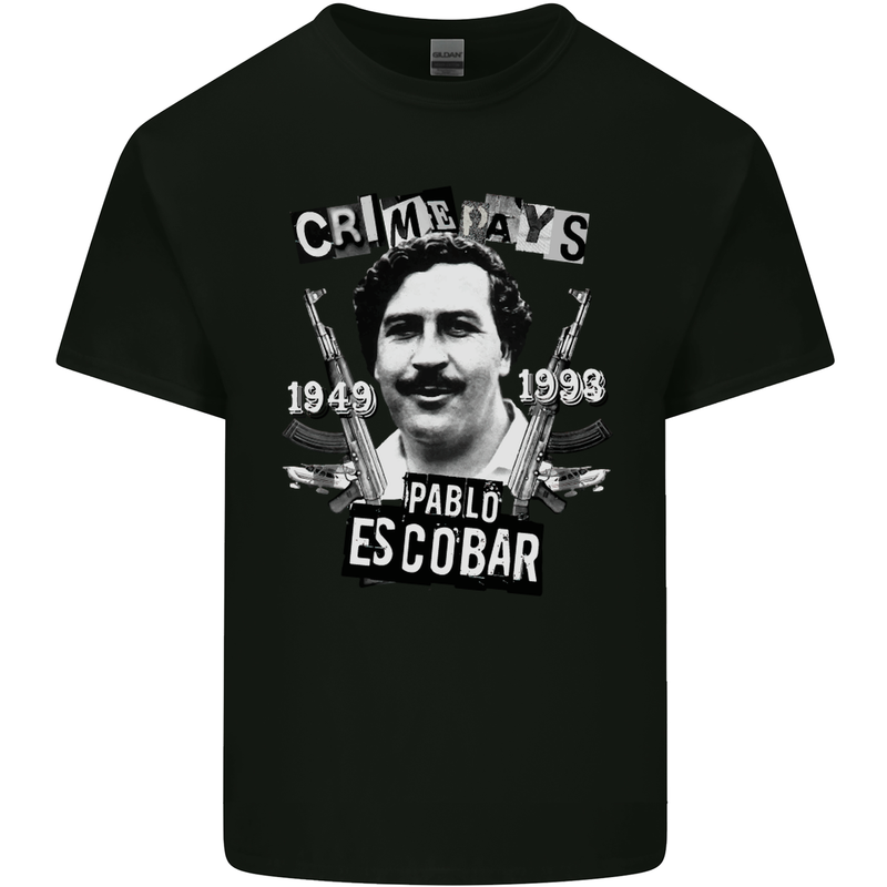 Pablo Escobar Crime Pays Kids T-Shirt Childrens Black