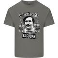 Pablo Escobar Crime Pays Kids T-Shirt Childrens Charcoal