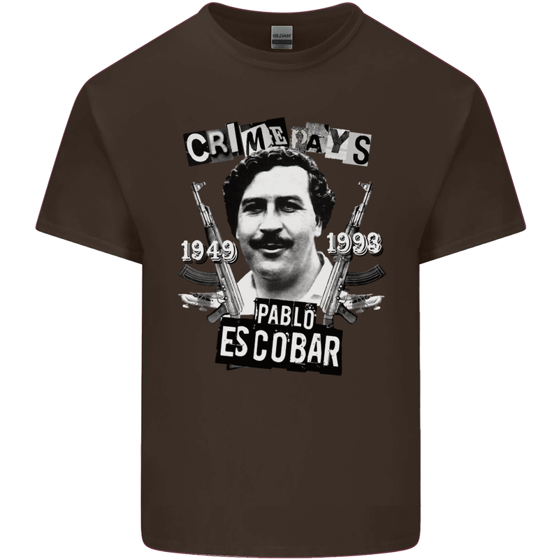 Pablo Escobar Crime Pays Kids T-Shirt Childrens Chocolate