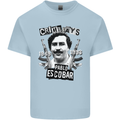 Pablo Escobar Crime Pays Kids T-Shirt Childrens Light Blue