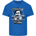 Pablo Escobar Crime Pays Kids T-Shirt Childrens Royal Blue
