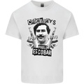 Pablo Escobar Crime Pays Kids T-Shirt Childrens White