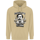 Pablo Escobar Crime Pays Mens 80% Cotton Hoodie Sand