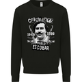 Pablo Escobar Crime Pays Mens Sweatshirt Jumper Black