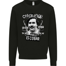 Pablo Escobar Crime Pays Mens Sweatshirt Jumper Black