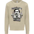 Pablo Escobar Crime Pays Mens Sweatshirt Jumper Sand
