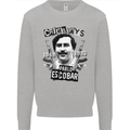 Pablo Escobar Crime Pays Mens Sweatshirt Jumper Sports Grey