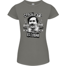 Pablo Escobar Crime Pays Womens Petite Cut T-Shirt Charcoal
