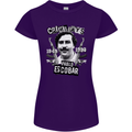 Pablo Escobar Crime Pays Womens Petite Cut T-Shirt Purple