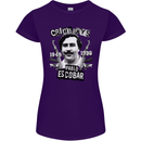 Pablo Escobar Crime Pays Womens Petite Cut T-Shirt Purple