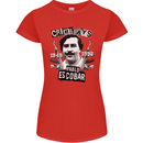 Pablo Escobar Crime Pays Womens Petite Cut T-Shirt Red
