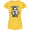 Pablo Escobar Crime Pays Womens Petite Cut T-Shirt Yellow