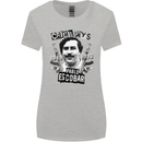 Pablo Escobar Crime Pays Womens Wider Cut T-Shirt Sports Grey