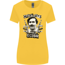 Pablo Escobar Crime Pays Womens Wider Cut T-Shirt Yellow