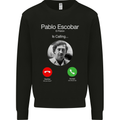 Pablo Escobar El Patron Is Calling Mens Sweatshirt Jumper Black