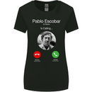Pablo Escobar El Patron Is Calling Womens Wider Cut T-Shirt Black