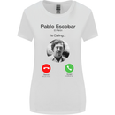 Pablo Escobar El Patron Is Calling Womens Wider Cut T-Shirt White