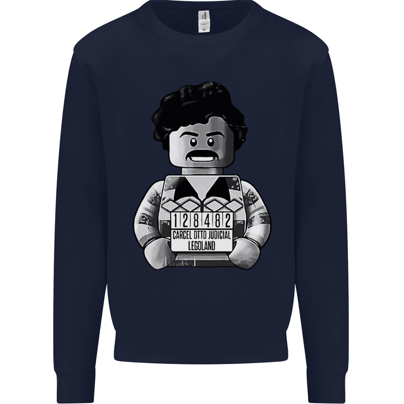 Pablo Escobar Kids Sweatshirt Jumper Navy Blue