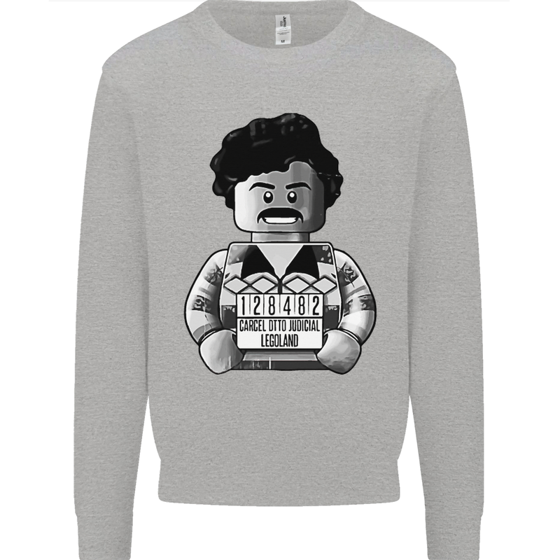 Pablo Escobar Kids Sweatshirt Jumper Sports Grey