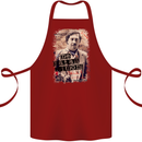Pablo Escobar Me Matan Limon Cotton Apron 100% Organic Maroon