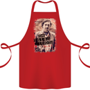 Pablo Escobar Me Matan Limon Cotton Apron 100% Organic Red