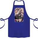 Pablo Escobar Me Matan Limon Cotton Apron 100% Organic Royal Blue