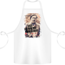 Pablo Escobar Me Matan Limon Cotton Apron 100% Organic White