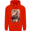 Pablo Escobar Me Matan Limon Mens 80% Cotton Hoodie Bright Red