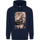 Pablo Escobar Me Matan Limon Mens 80% Cotton Hoodie Navy Blue